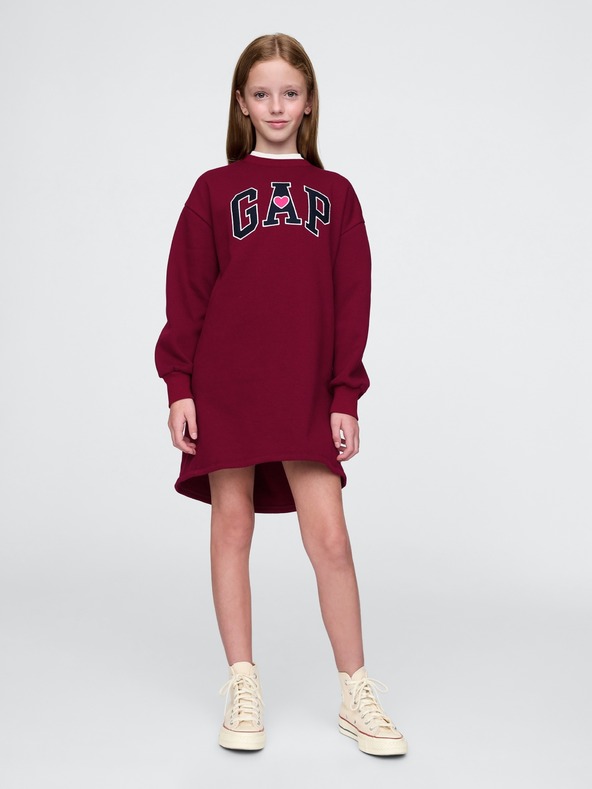 GAP Kinder Sweatshirtkleid mit Logo GAP