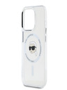 Karl Lagerfeld Karl Lagerfeld IML Karl Head Metallrahmen MagSafe Back Cover für iPhone 15 Pro Transparent