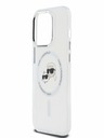 Karl Lagerfeld Karl Lagerfeld IML K&CH Heads Metallrahmen MagSafe Back Cover für iPhone 15 Pro Transparent