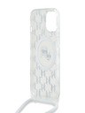 Karl Lagerfeld Karl Lagerfeld IML Monogram Crossbody K&CH Heads MagSafe Back Cover für iPhone 15 Transparent