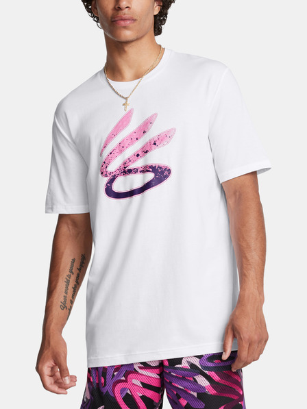 Under Armour Herren T-Shirt Under Armour Curry Logo Trend Tee-WHT
