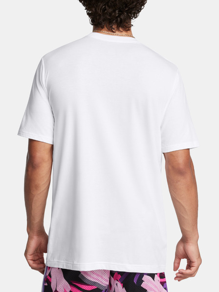 Under Armour Herren T-Shirt Under Armour Curry Logo Trend Tee-WHT