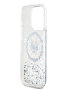 Karl Lagerfeld Karl Lagerfeld Liquid Glitter Choupette Head MagSafe Back Cover für iPhone 15 Pro Max Transparent