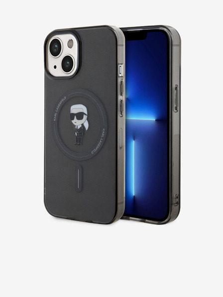 Karl Lagerfeld IML Ikonik MagSafe Back Cover für iPhone 15 Schwarz Karl Lagerfeld
