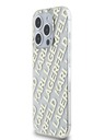 Karl Lagerfeld Karl Lagerfeld IML Electroplated Repeated Logo Back Cover für iPhone 15 Pro Gold