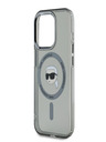 Karl Lagerfeld Karl Lagerfeld IML Karl Head Metallrahmen MagSafe Back Cover für iPhone 15 Pro Schwarz