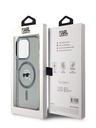 Karl Lagerfeld Karl Lagerfeld IML Karl Head Metallrahmen MagSafe Back Cover für iPhone 15 Pro Schwarz