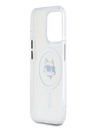Karl Lagerfeld Karl Lagerfeld IML Choupette Head Metallrahmen MagSafe Back Cover für iPhone 15 Pro Max Transparent