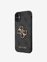 Guess Guess PU 4G Metall-Logo-Rückseite für iPhone 11 Grau
