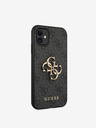 Guess Guess PU 4G Metall-Logo-Rückseite für iPhone 11 Grau