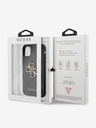 Guess Guess PU 4G Metall-Logo-Rückseite für iPhone 11 Grau