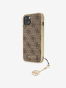 Guess 4G Charm Zadní Kryt pro iPhone 13 Brown Handyhülle