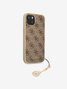 Guess 4G Charm Zadní Kryt pro iPhone 13 Brown Handyhülle