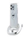 Karl Lagerfeld IML Crossbody Choupette Head MagSafe Back Cover für iPhone 15 Pro Max Transparent Karl Lagerfeld