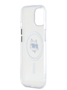 Karl Lagerfeld Karl Lagerfeld IML Choupette Head Metallrahmen MagSafe Back Cover für iPhone 15 Transparent