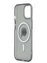 Karl Lagerfeld Karl Lagerfeld IML Karl Head Metallrahmen MagSafe Back Cover für iPhone 15 Schwarz