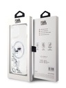 Karl Lagerfeld Karl Lagerfeld Liquid Glitter Karl und Choupette Heads MagSafe Back Cover für iPhone 15 Transparent