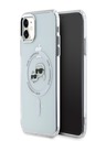 Karl Lagerfeld Karl Lagerfeld IML K&CH Heads Metallrahmen MagSafe Back Cover für iPhone 11 Transparent