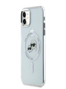 Karl Lagerfeld Karl Lagerfeld IML K&CH Heads Metallrahmen MagSafe Back Cover für iPhone 11 Transparent