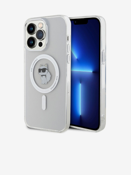 Karl Lagerfeld Karl Lagerfeld IML Choupette MagSafe Back Cover für iPhone 15 Pro Max Transparent