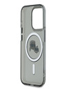 Karl Lagerfeld Karl Lagerfeld IML K&CH Heads Metallrahmen MagSafe Back Cover für iPhone 15 Pro Schwarz