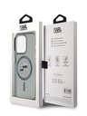 Karl Lagerfeld Karl Lagerfeld IML K&CH Heads Metallrahmen MagSafe Back Cover für iPhone 15 Pro Schwarz