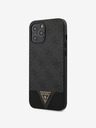 Guess Guess PU 4G Triangle Back Cover für iPhone 12 Pro Max 6.7 Grau