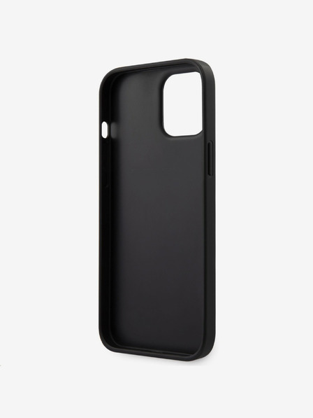 Guess Guess PU 4G Triangle Back Cover für iPhone 12 Pro Max 6.7 Grau