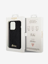 Guess Guess Pailletten-Skript-Logo-Rückseite für iPhone 14 Pro Max Schwarz
