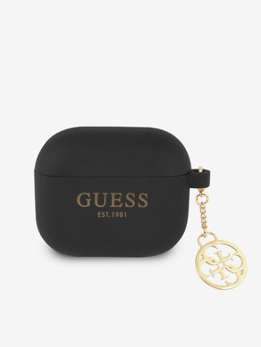 Guess 4G Charm Silikonové AirPods 3 Black Case