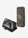 Guess PU Leather 4G Metal Logo Book iPhone 15 Pro Max Brown Case