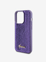 Guess Sequin Script Logo Zadní Kryt pro iPhone 15 Pro Purple Handyhülle