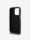 Guess Guess PU Grained Triangle Logo Back Cover für iPhone 16 Pro Schwarz