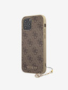 Guess Guess 4G Charm Back Cover für iPhone 12/12 Pro 6.1 Braun