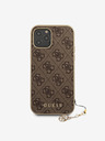 Guess Guess 4G Charm Back Cover für iPhone 12/12 Pro 6.1 Braun