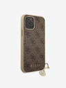Guess Guess 4G Charm Back Cover für iPhone 12/12 Pro 6.1 Braun