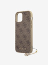 Guess Guess 4G Charm Back Cover für iPhone 12/12 Pro 6.1 Braun