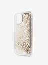 Guess Glitzer Herzen Rückseite Hülle für iPhone 11 Gold Handyhülle