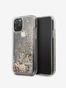 Guess Glitzer Herzen Rückseite Hülle für iPhone 11 Gold Handyhülle