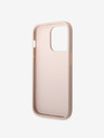 Guess Guess PU 4G Metall-Logo-Rückseite für iPhone 15 Pro Pink