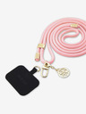 Guess Crossbody Cord 4G Charm Gold/Pink Handyhülle