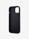 DKNY PU Leder Stack Logo Magsafe Back Cover für iPhone 15 Schwarz DKNY
