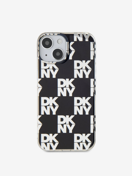 DKNY PC/TPU Checkered Pattern Back Cover für iPhone 14 Schwarz DKNY