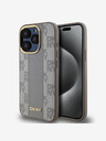 DKNY PU Leder Karomuster Magsafe Schutzhülle für iPhone 15 Pro Max Beige DKNY