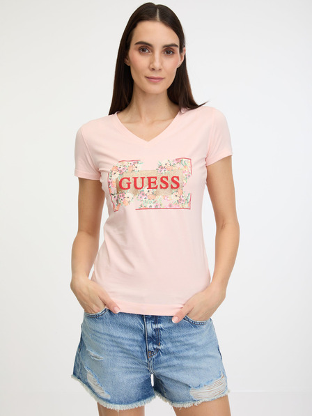 Guess Logo Flowers T-Shirt