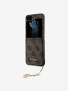 Guess Guess 4G Charm Schutzhülle für Samsung Galaxy Z Flip 5 Braun