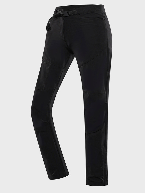 ALPINE PRO Schwarze Damen-Softshell-Hose mit DWR-Behandlung Alpine Pro Akana