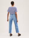 Marks & Spencer Blaue Boyfriend-Jeans für Damen von Marks & Spencer, kurz geschnitten