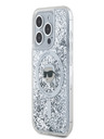 Karl Lagerfeld Karl Lagerfeld Liquid Glitter Karl Head MagSafe Back Cover für iPhone 15 Pro Max Transparent