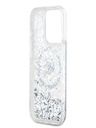 Karl Lagerfeld Karl Lagerfeld Liquid Glitter Karl Head MagSafe Back Cover für iPhone 15 Pro Max Transparent